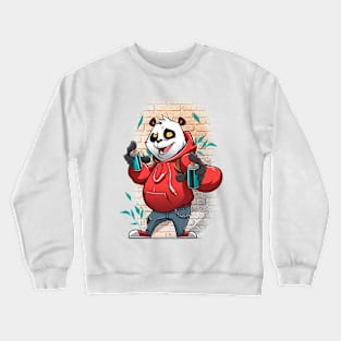 Panda Grafitti Crewneck Sweatshirt